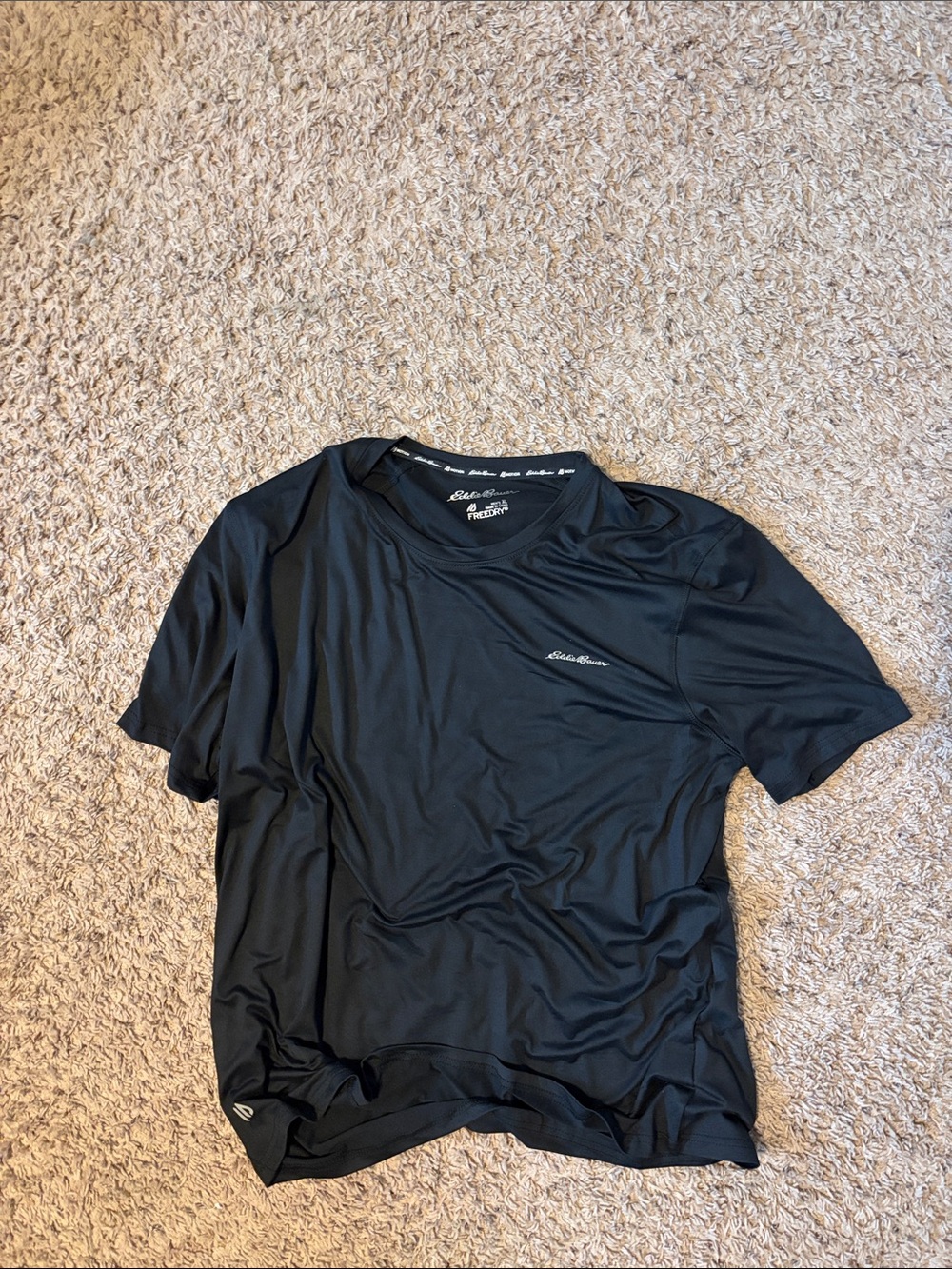Eddie Bauer Black Short-Sleeve Active Tee